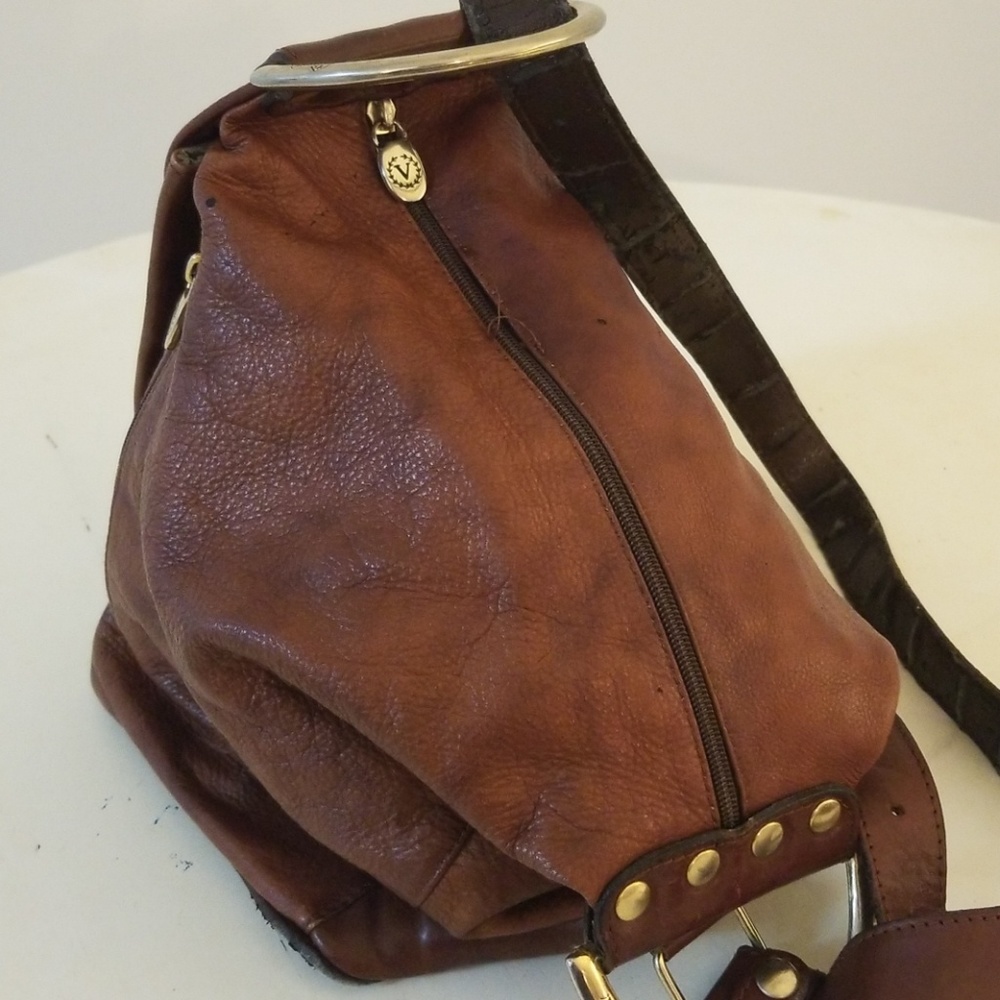 Vintage Valentina Leather Hobo Bag - Picture 2 of 7